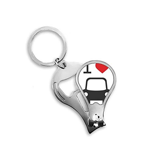 Coupe-ongles robuste pour ongles d'orteils épais j'aime le coeur rouge voiture