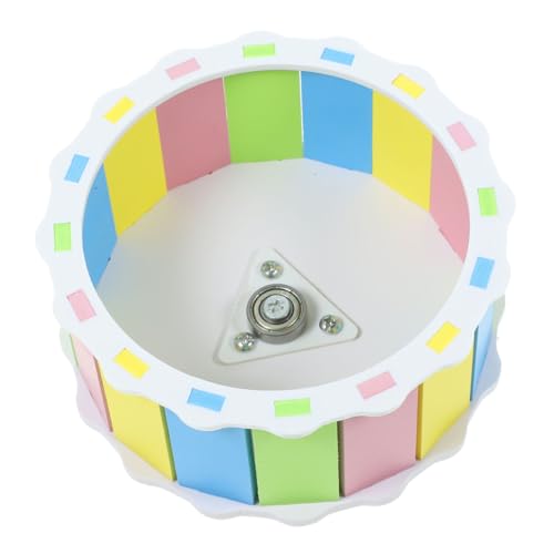 Milisten ハムスターの回し車 きしむ犬のぬいぐるみ マウスホイール きしむ犬のおもちゃ ハムスター活動 シュガーグライダーの車輪 動物 木の車輪のおもちゃ ハムスターホイールのおもちゃ 木製