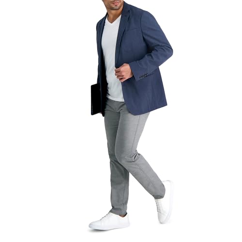 Haggar Men's Smart Wash™ Performance Blazer & Jackets Heather Navy - image 2