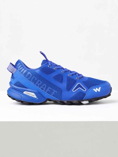 Image of Wildcraft Orion Outdoor Shoes for Men's | Trekking and Hiking Anti-Skid Outdoor Boots with Rubber Sole | Comfortable & Lightweight Design with Shock Absorption - 11 (Navy)