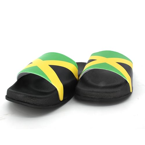 Jamaican Rasta Reggae RGY Caribbean Slippers Sandals for Women and Men Sandals Open Toe Soft Cushioned Non-Slip for Indoor & Outdoor3
