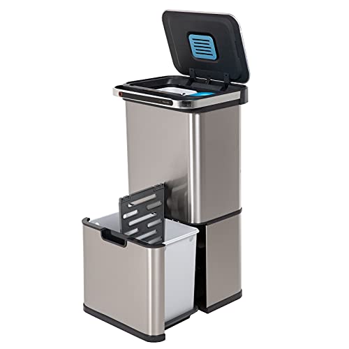 SVITA Sensor-Mülleimer 60L Aktivkohle- und Selbstreinigungs-Funktion...