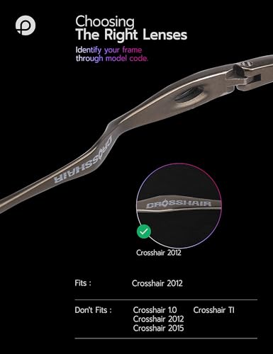 Image of Replacement Lenses for Oakley Crosshair New 2012 OO4060 61mm Sunglass - Precision Fit, UV Block & Impact Resistant