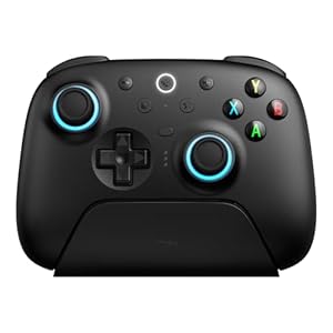 8BitDo Ultimate 2 Wireless Controller for Windows & Android, Gaming Controller with TMR Joysticks, Switchable Hall Effect/Tactile Triggers, RGB Fire Ring, 8Speed Wireless Tech, Black