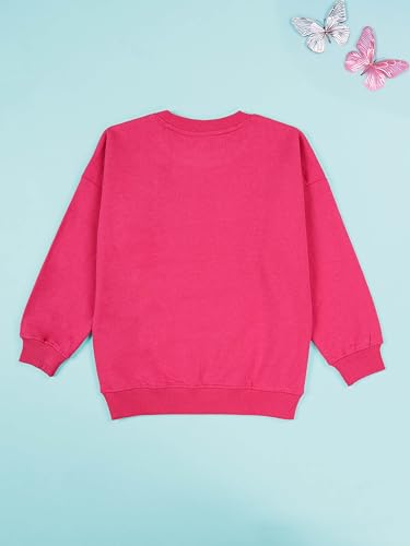 Image of KiddoPanti Boys Solid Round Neck Full Sleeve Fleece Sweatshirt | 60% Cotton 40% Polyester | Soft Warm Winter Pullover | Ribbed Cuffs & Hem | Casual Winter Sweatshirt for Kids