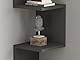 Hanah Home Scandinavian Wall Shelf, Anthracite, 105.4 x 25 x 25 cm | 100% Melamine Coated Particle Board, 18 mm Thick | Stylish & Functional Storage Solution