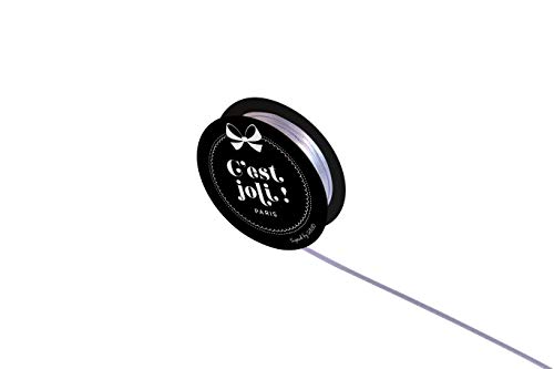 C'est Joli! 3mm Double Face Satin Lavender, 3 mm - Image 3