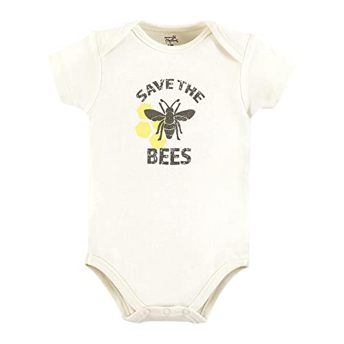 Touched By Nature Unisex Baby Organic Cotton Bodysuits, Planet B, 0-3 Months #TOP2