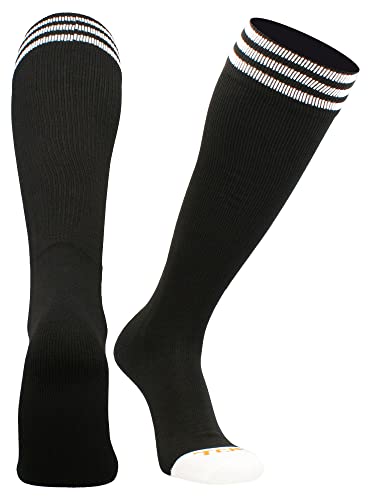 Image of TCK Striped Soccer Socks for Kids, Youth & Adults - Over the Calf Tube Socks for Men & Women, Baseball & Football Team Sports