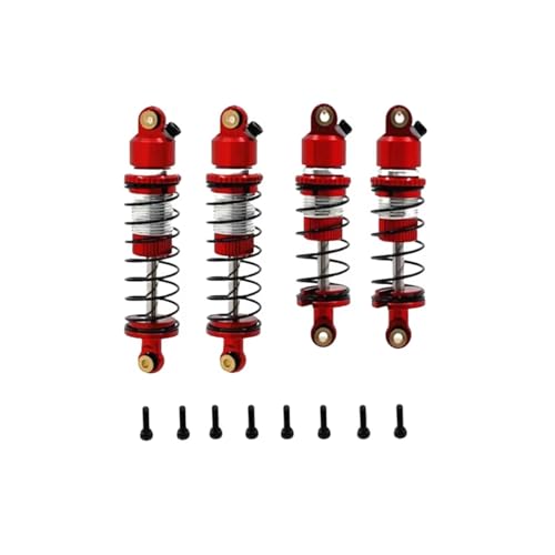Amortisseur RC hydraulique en métal rouge pour voiture LOSI et WLtoys 1/24