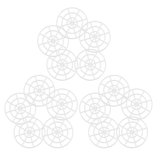 PRETYZOOM 15pcs Fermenting Mesh Presser for Jars Plastic Pickle Press Plate for Vegetable Pickling Kimchi Fermentation and Home Brewing Compact Space-Saving Design