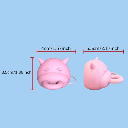 KESOTO Kuheuter Milchkartondeckel, 3D Gedruckter Milchflaschendeckel Umsteller für Boxen für Shop Thanksgiving, Rosa