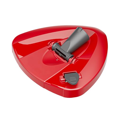 Pieza de repuesto de la base de la fregona giratoria con diseño de palanca compatible con el sistema Vileda Turbo, cubierta de cabeza triangular para piezas de fijación de fregona, fácil de reemplazar