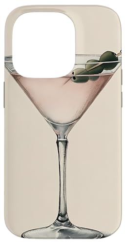 Coquette Martini Glass Cocktail Collage estético Carcasa para iPhone 14 Pro