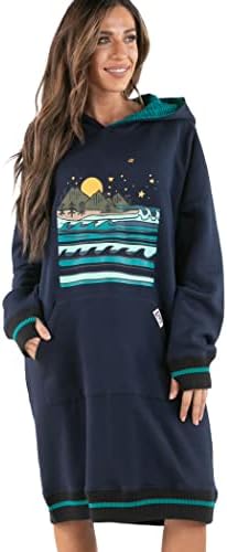 Lazy One Oversized Hoodie Sweatshirt, Comfortable Sleepwear, Swea...