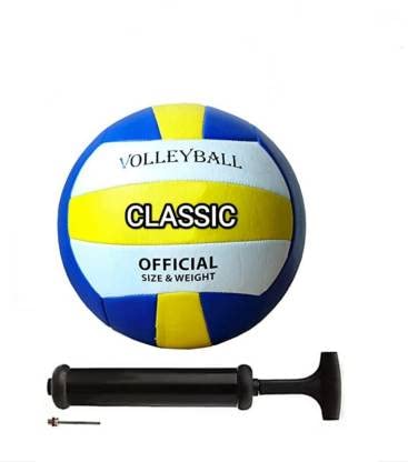SRM Sports Classic Volleyball with Official Size & Weight,Size 5,with Pump & Neddle,Pack of 1 (B0C379123Z) Amazon Price History, Amazon Price Tracker