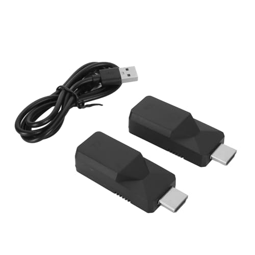 Vikye HD Video Extender, Portable HD Ethernet Extender 1080P HD Transmitter and Receiver for Monitoring Computer, VIKYEM6IE2URNB0