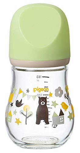 【耐熱ガラス製 160ml】 ピジョン 母乳実感 哺乳びん my Precious クマ 0か月~ 00372 【耐熱ガラス製 160ml】 ピジョン 母乳実感 哺乳びん my Precious クマ 0か月~ 00372