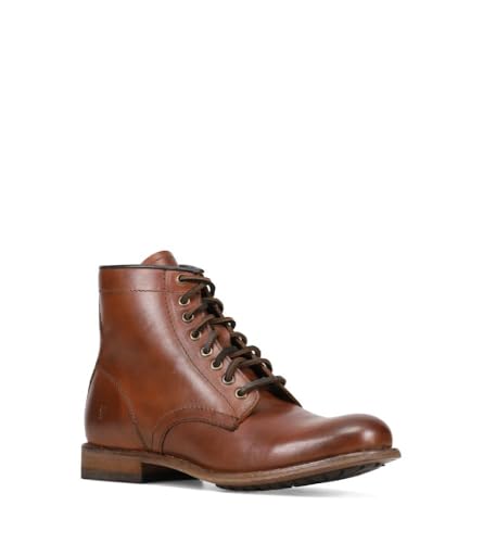 Frye Tyler Lace Up Boots for Men Crafted from Soft Vintage Leather with Blake Construction, Burnished Toe and Heel, and Rubber Inserts on Leather Soles – 5 ¾” Shaft Height2
