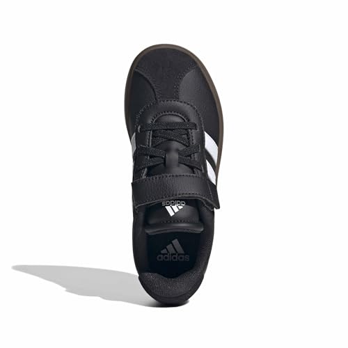 Image of adidas Unisex-Kids VL Court 3.0 Elastic Lace, Black /White /Black, 3