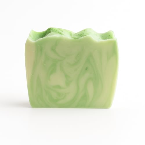 Handmade Rosemary & Mint Cold-Process Soap Bar – All-Natural, Palm-Free, No Artificial Fragrance – Pure Essential Oils, Gentle for Sensitive Skin – Moisturizing Plant Oil Formula