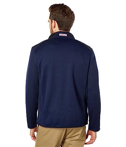 Image of vineyard vines Men's Mountain Sweater Fleece Quarter-zip