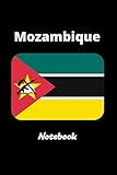Mozambique Notebook: Mozambique Flag Lined Diary / Journal Gift, 120 Pages, 6x9, Soft Cover, Matte Finish