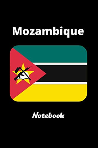 Mozambique Notebook: Mozambique Flag Lined Diary / Journal Gift, 120 Pages, 6x9, Soft Cover, Matte Finish