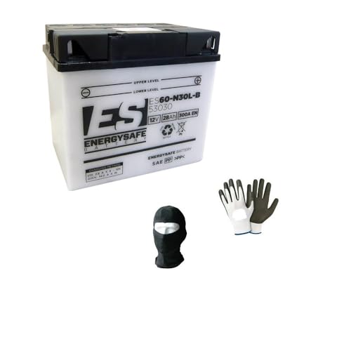 DESCRIZIONE E CARATTERISTICHE PRODOTTO: -BATTERIA 53030 ENERGYSAFE ES53030 ES60-N30L-B -FORNITA COMPLETA PER ESSERE UTILIZZATA -Capacità 28/30AH AMPERE Voltaggio 12 VOLT -SPUNTO CCA 300A EN -Lunghezza (+/- 2mm): 186 -Larghezza (+/- 2mm): 130 -Altezza (+/- 2mm): 171