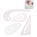 [Einfach Zu Bedienen Und Tragbar] Kurvenlineal Schneiderbedarf Ist Klein Und Leicht Und Lässt Sich Einfach In Einer Tasche Oder Einem Werkzeugkasten Transportieren. Seine Tragbarkeit Macht Ihn Zum Praktischen Begleiter Für Unterwegs Und Vereinfacht Den Nähvorgang