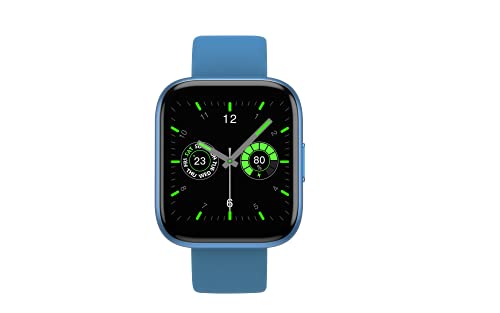 Image of EVOLVES NextFIT Talk Smart Watch with Bluetooth Calling, Mettalic Dial, Multi Sports Modes, 150+ Watch Faces, Fast Charge, Spo2, Stress, Sleep, Heart Rate Monitoring & Waterproof, 10 Days battery life (Blue)