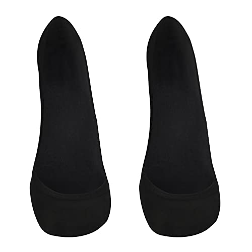 ZeroSock Bamboo Viscose Flats Invisible Socks For Heels With Mesh Ventilation with Anti-Slip Gel Heel Grip (4 Pairs Per Box)4