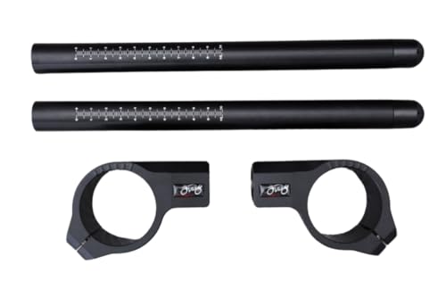 avdb-moto Paar Stummellenker Standard kompatibel mit APRILIA RSV 1000 R 2001-08, DUCATI Multistrada 1200 S 2012, ZX7R 1996-2003, ZX9R 1994-97, SUZUKI GSXR1100 1990-92 (Schwarz Matt - Schwarz Matt)