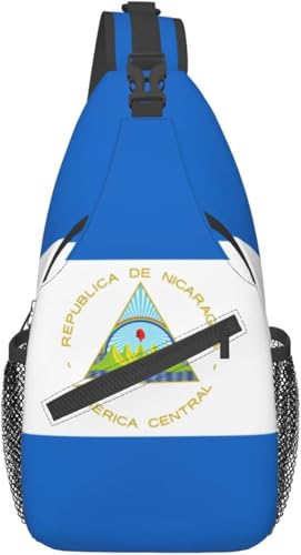 Mochila bandolera unisex negra estilo diario miniatura 1