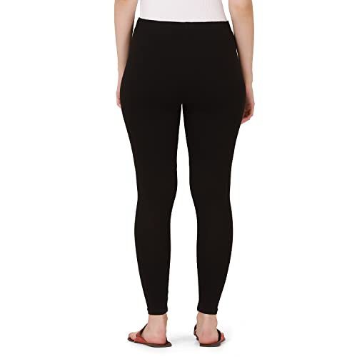 Image of Pure Cotton Ankle Length Women Skinny Leggings Combo-Pack of 3