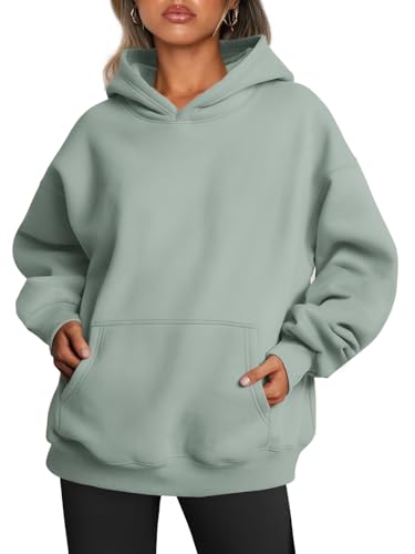 Image of Trendy Queen Women Oversized Hoodies Fall Outfits | Gentle Skin Feel, Aesthetic Drop Shoulder, Large Kangaroo Pocket, Seamless Daily Outfit Match