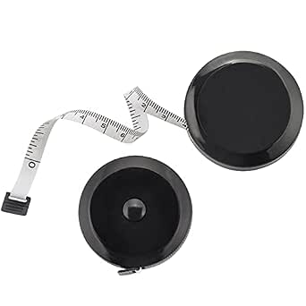 2-Pack Retractable Tape Measure – 60 Inch / 1.5M Flexible Sewing & Body Measuring Tape (Black & White) - View #14