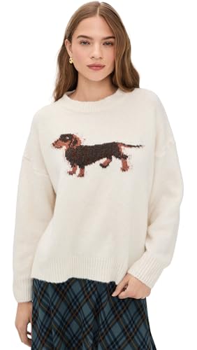 Bailey Rose Womens Dog Sweater Cream L