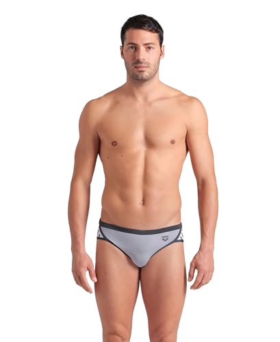 Image of ARENA Men's Icons Solid Swim Briefs Professional Training Swimsuit Sports Trunk