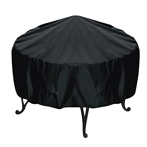 Sunydog-Couverture de Gril de Barbecue de 44 Pouces avec Cordon de Serrage Housse de Protection de Four de Barbecue étanche à la poussière pour Couverture de Fumeur extérieur au Charbon de Bois Rond