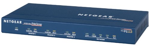 Netgear Ps113 10/100 Print Server With 3 Parallel-Ports #TOP4