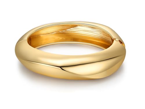 Image of MTINEAPS Gold Bangle Bracelets for Women Teens Trendy Chunky Adjustable Twist Cuff Bracelet Jewelry Gifts