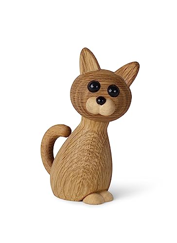 Spring Copenhagen Bezaubernde handgefertigte Holzkatze - Faith: Eine einzigartige Bereicherung für Ihr Zuhause