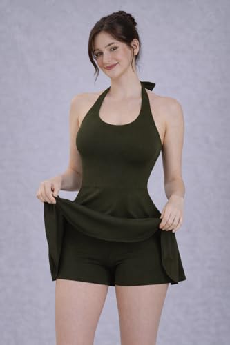 Image of Swimming Costume with Attached Tights | Beach Dress for Woman | Swimwear for Women | Gym Wear Women Set - Provides Secure Coverage & a Flattering Fit to Beach, Yoga & Sports, with Stylish Tie-Knot