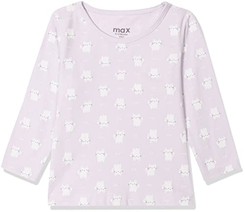 Image of Max Girls Cotton Regular Fit Graphic Printed Full Sleeves T-Shirt