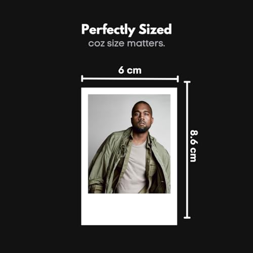 Image of Funk You Store Kanye West Poster | Kanye West Polaroids Mini Posters Kit (Set of 15) | Collage Kit Polaroid Size (8 x 6 cm) Posters for Phone Accessories, Bedroom, Office, Living room (Kanye West)