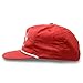 WHISKEY BENT HAT CO. - The Frio Snapback Rope Hat - Vintage Baseball Cap, Dri Fit Outdoor Cap, Adjustable Trucker for Golf & Boating, UPF 50+ Sun Protection, Water Resistant, One Size Fits All, Red