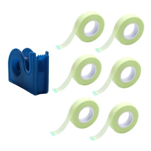 VICASKY 7pcs Eyelash Extension Tapes Grafting Lash Tapes Pe Non-woven Lash Isolation Patches Cutter