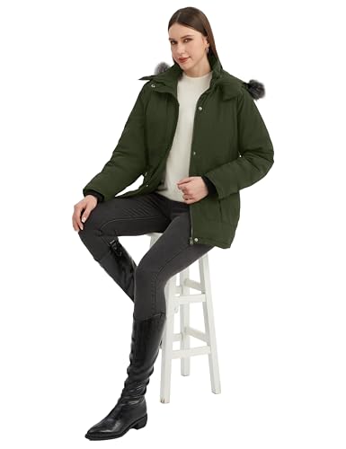 wantdo Women's Winter Coats Warm Thicken Puffer Parka Jacket with Hood4