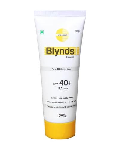 Image of Blynds Emulgel Sunscreen SPF 40+ PA+++ UV+IR Protection & Water-Resistant For All Skin Types pack of 1